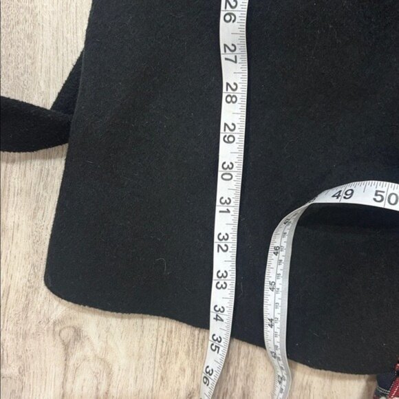 Ann Taylor Black Wool blend pea coat size XS - Picture 5 of 6